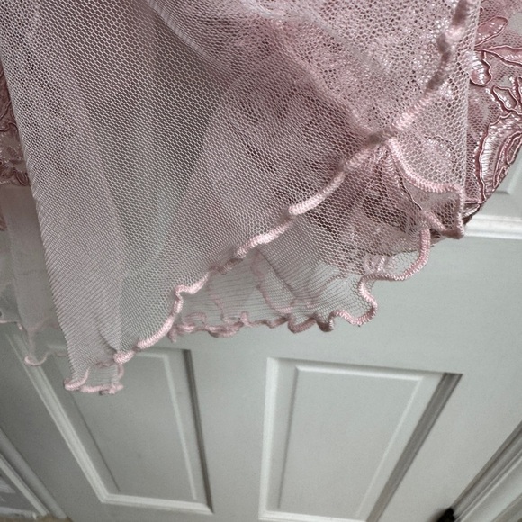 NWOT Bonnie Jean 3T Girls Pink A-Line Floral Chiffon Sleeveless Dress - Picture 5 of 7